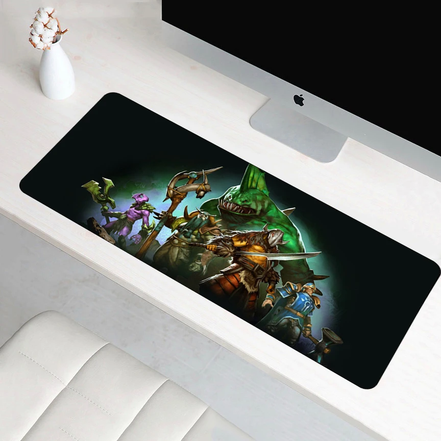 Игровой коврик для мыши Dota 2 70x30 см большой скоростной геймерский XL резиновый