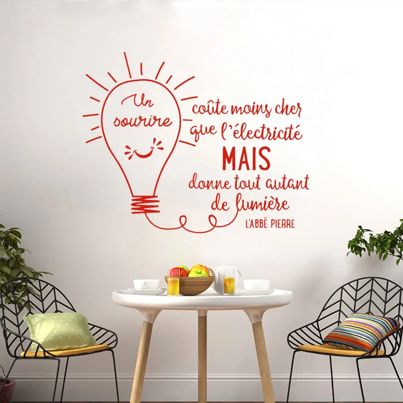 Настенные Стикеры для цитации улыбка фотообои наклейки гостиной домашний декор