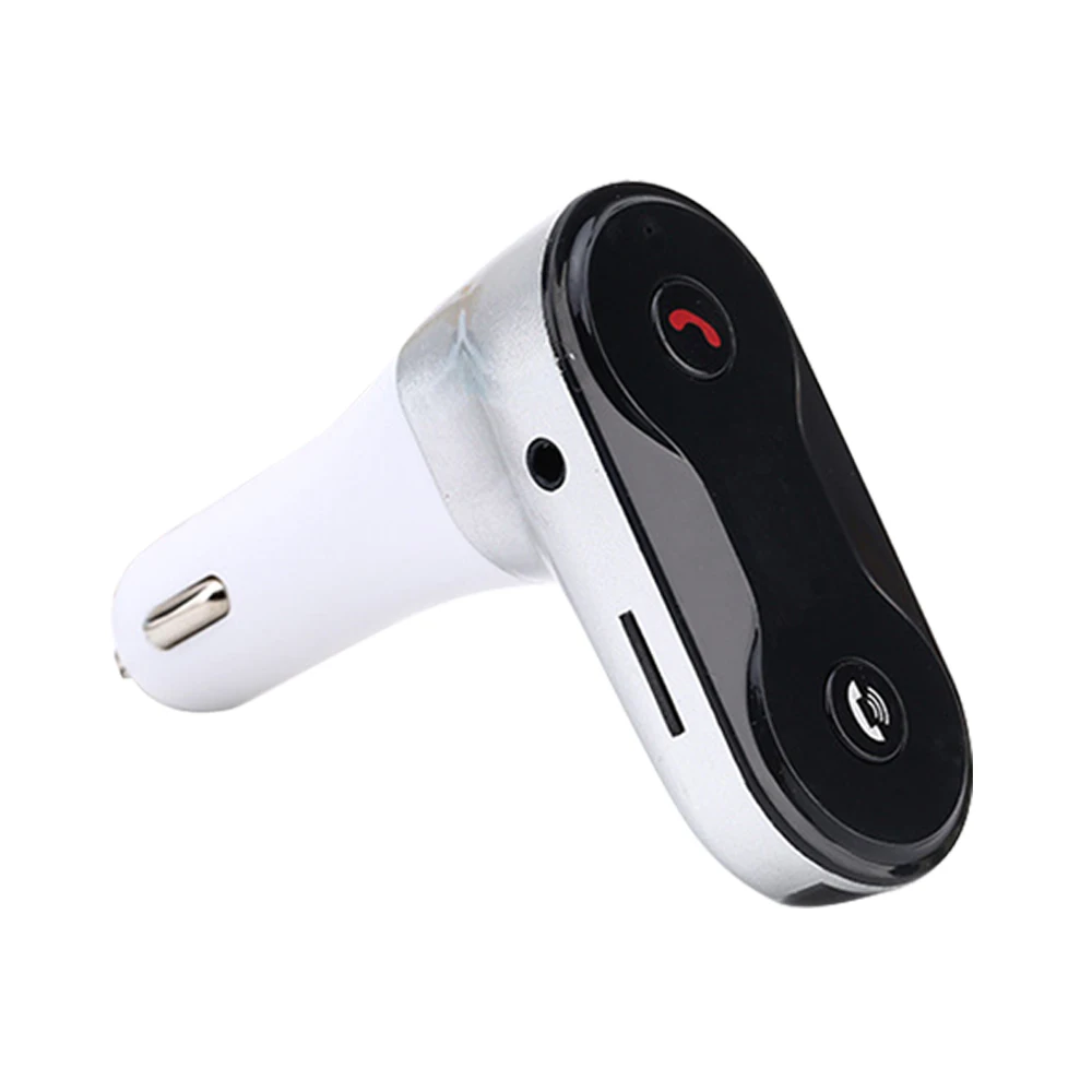 Silver Rovtop беспроводной fm-передатчик модулятор Автомобильный Bluetooth комплект G7 зарядное устройство обновление до C8 AUX беспроводной Handsfree автомобильный музыкальный плеер Z2 - Название цвета: Silver