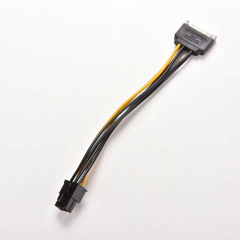 Адаптер питания для видеокарты PCI-E 1 шт. 15 контактов SATA штекер-6 PCI-Express кабель ПК