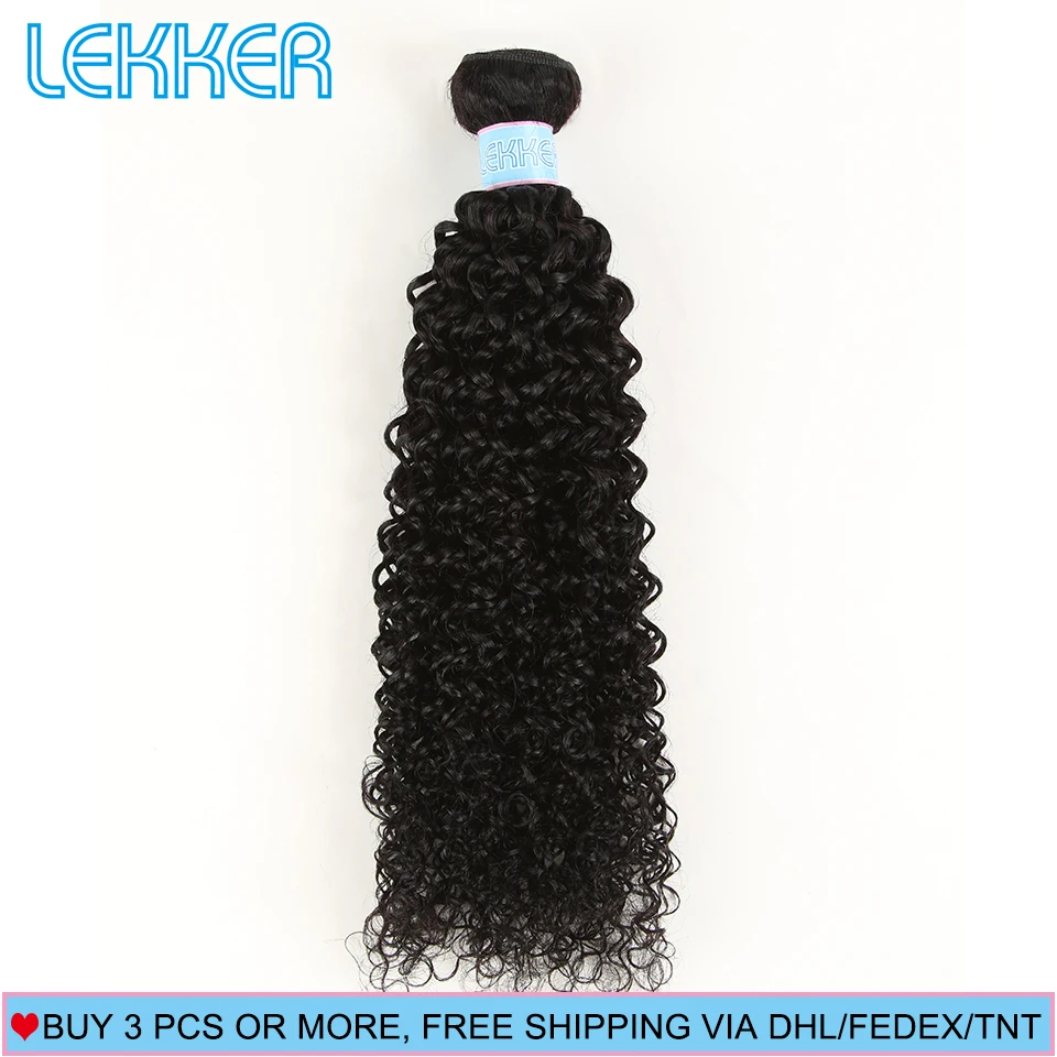 Lekker Волосы Кудрявые кудрявые индийские человеческие волосы пучки