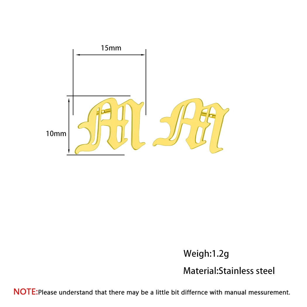 Женские трендовые серьги гвоздики Cxwind золотистые вечерние из нержавеющей стали