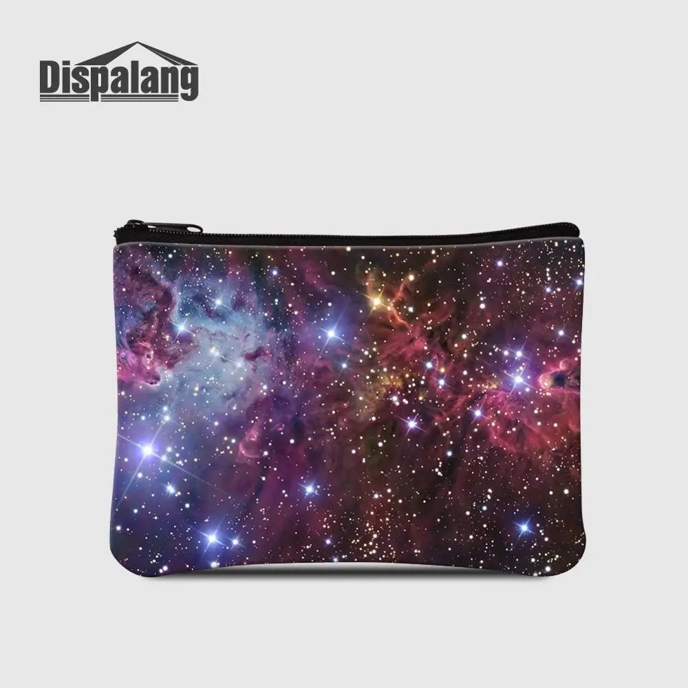 Dispalang Universe Galaxy принт женский кошелек на молнии брендовый Кошелек для монет дизайнерская открытка чехол для телефона Девочки Мальчики Дети деньги сумка - Цвет: Темный хаки