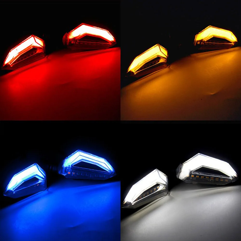 Универсальный мотоцикл указатель поворота светильник 12V LED рулевое s рулевого