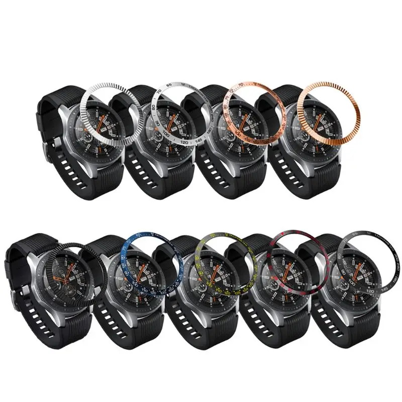 Металлическая крышка от царапин сменная клейкая для Samsung Galaxy Watch 42 мм