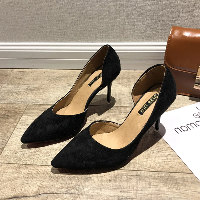 2019 г. обувь женские туфли-лодочки на шпильке с острым носком стильная женская