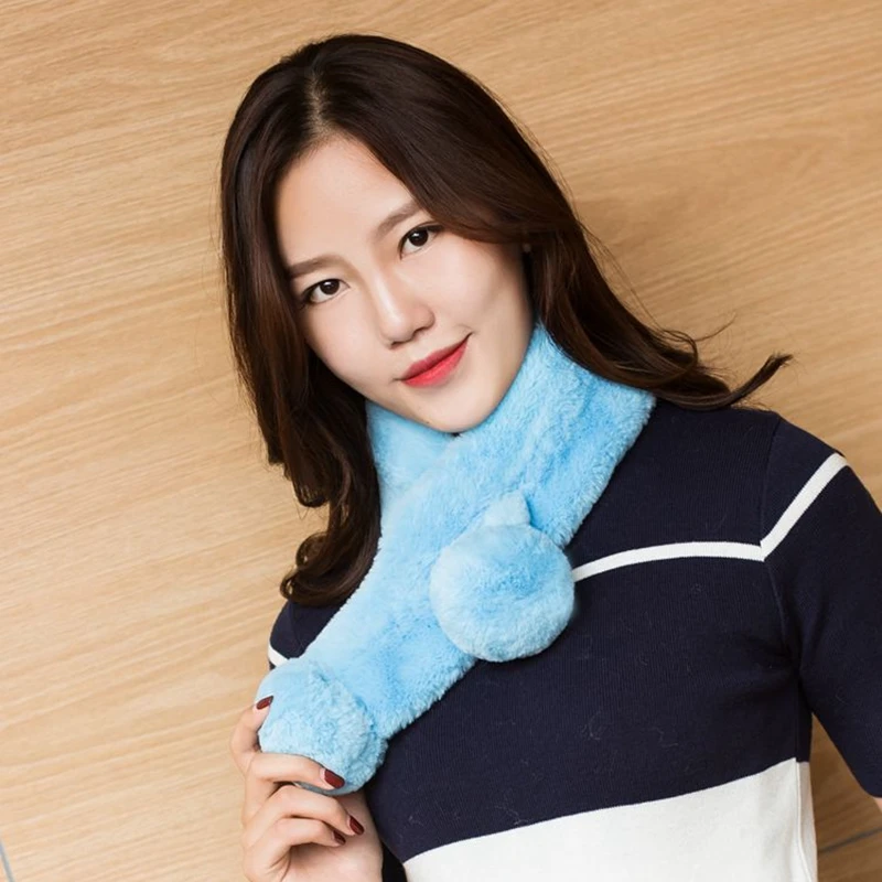 Зимняя шаль из искусственного меха воротник лисьего пальто с воротником енота