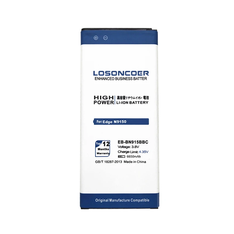 LOSONCOER 6650 мАч EB BN915BBC батарея высокого качества для SAMSUNG GALAXY Note Edge N9150 N915K N915L N915S N915 N915X