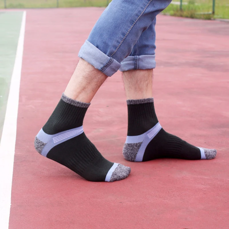 

Fashion Men's Short Thermal Cotton Breathable Socks New Designer High Quality Causual Soft Sock Men Spring Autumn Sox