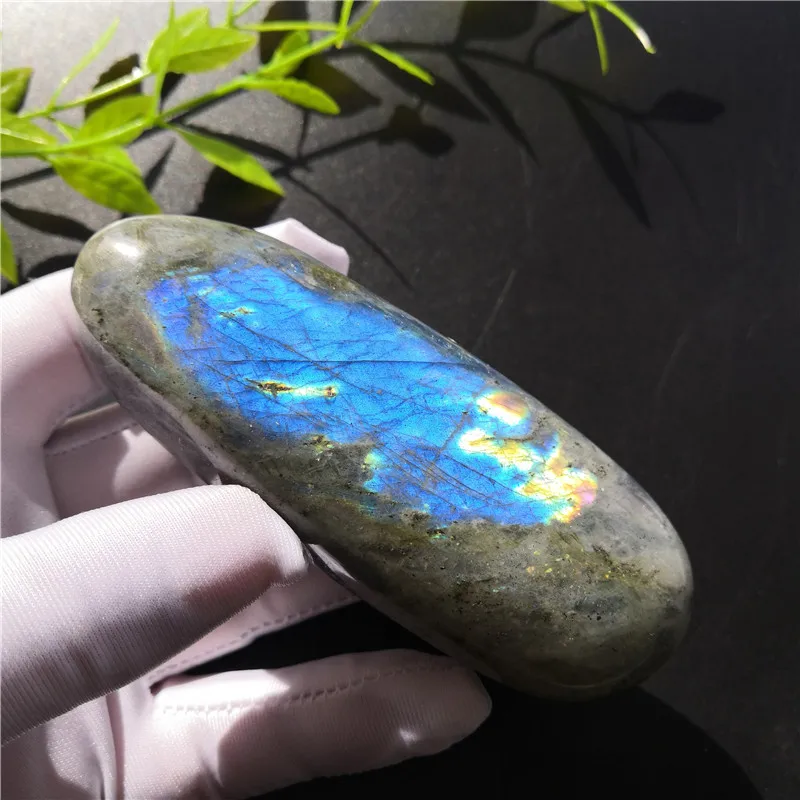 Natural Labradorite Crystal Rough Polished Beautiful From Madagascar Specimen Fengshui Collection | Дом и сад