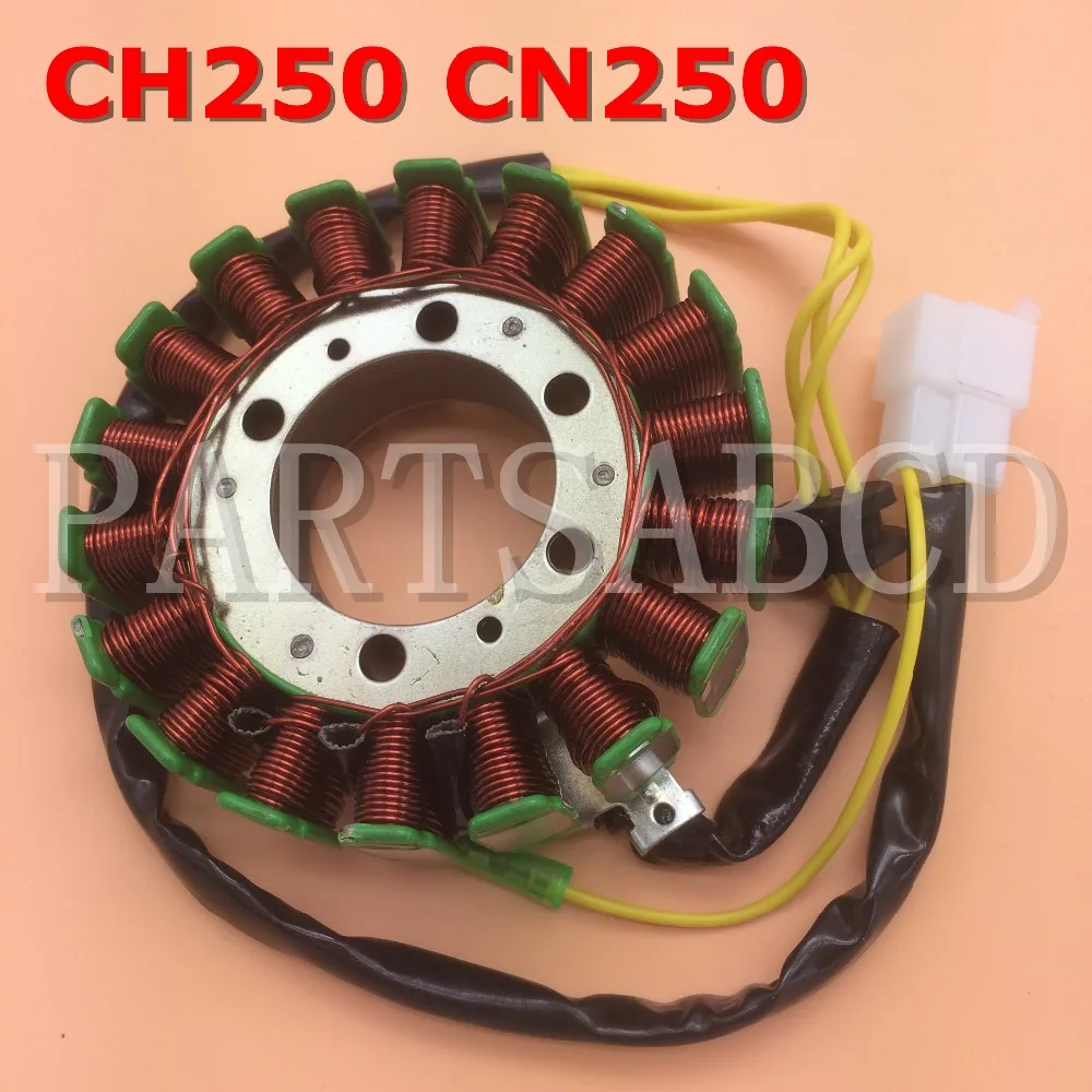 PARTSABCD 3 phrase DC 18 pole magneto stator for 250 cc water cooled Scooters Moped ATV Motorcycle CF250 V3 V5 CH250 CN250 | Автомобили и
