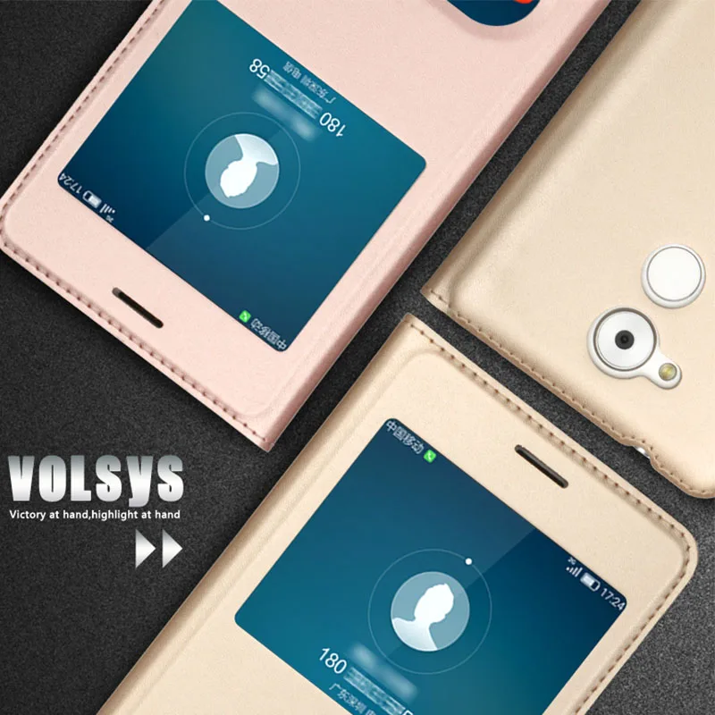Умный флип чехол для Huawei Honor 6a Оригинальный из искусственной кожи телефона