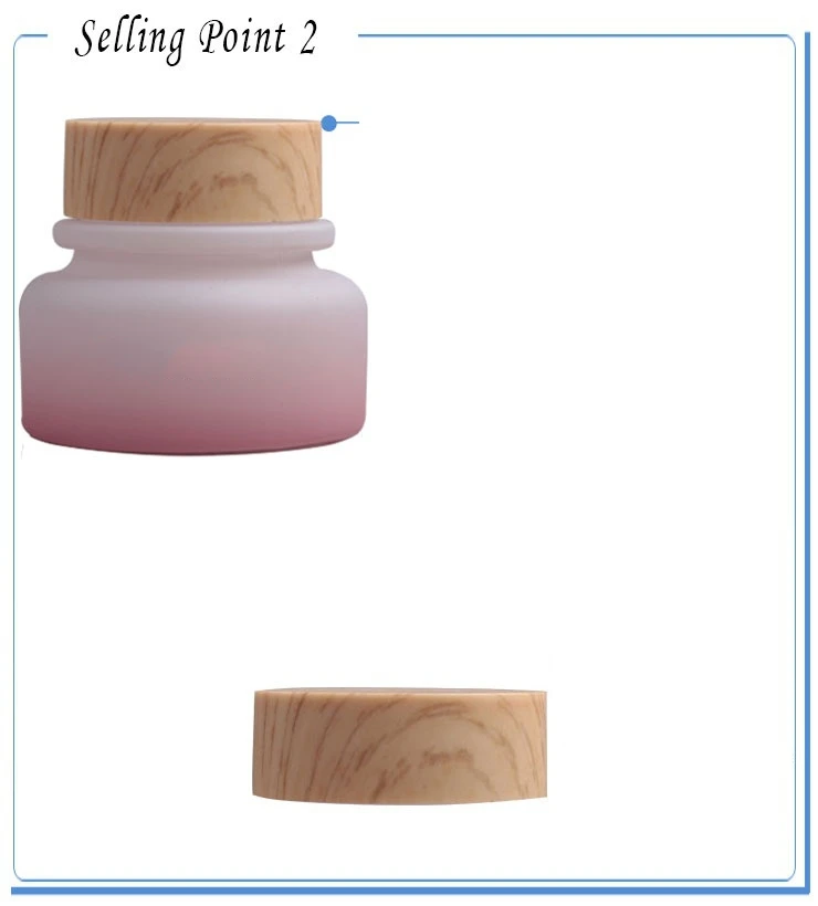 50 шт. пустой светильник Розовый стеклянный баночка для крема г с крышкой из АБС