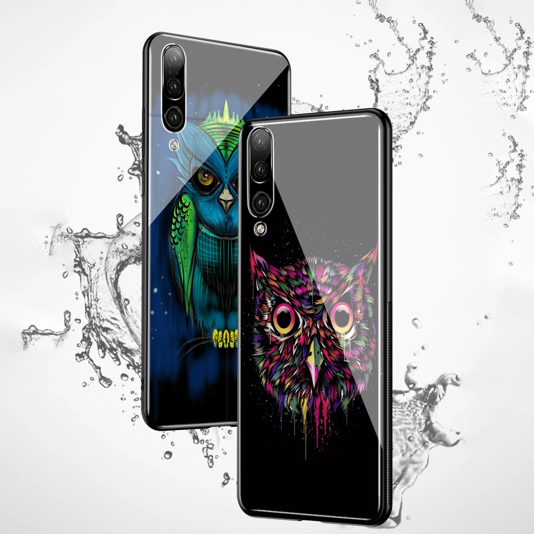 Lavaza Cute Owl Hearts Lover Christmas Tempered glass TPU Case for Honor 7A 8X 9 10 Lite Pro | Мобильные телефоны и