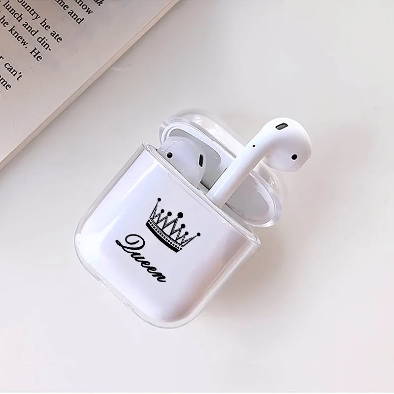 Смех жизнь прозрачная пара роскошные наушники чехол для Airpods чехол наушники защитный чехол для Airpods аксессуары