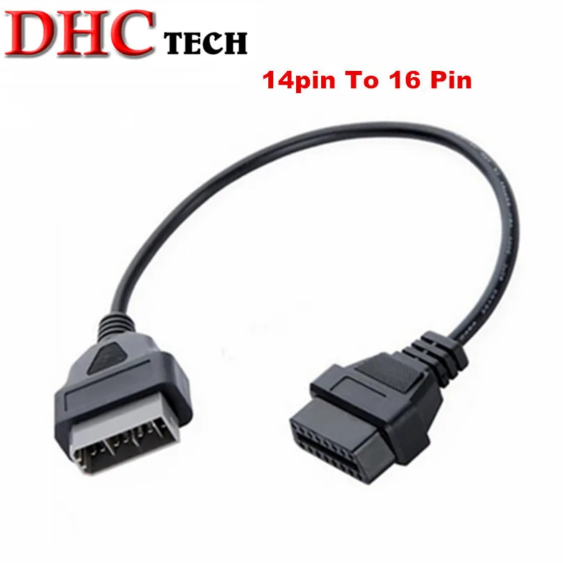 Диагностический кабель OBDII для Nis ** n 14pin до 16Pin коннектор 14 Pin гнездовой конвертер