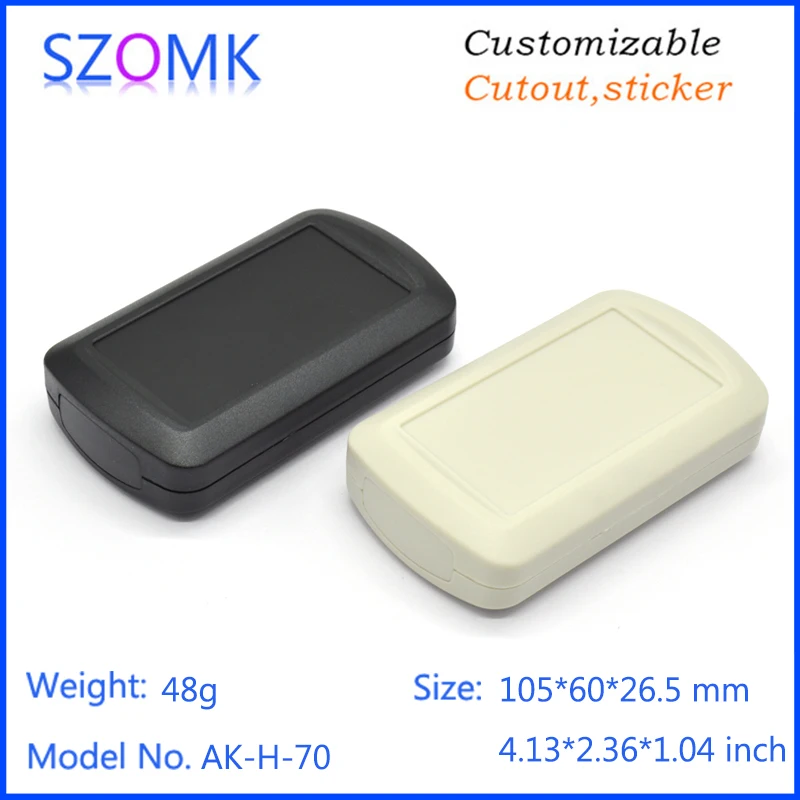 

10 pcs, 105*60*26.5mm hot sales handheld electronic box plastic electric distribution box szomk plastic switch housing enclosure