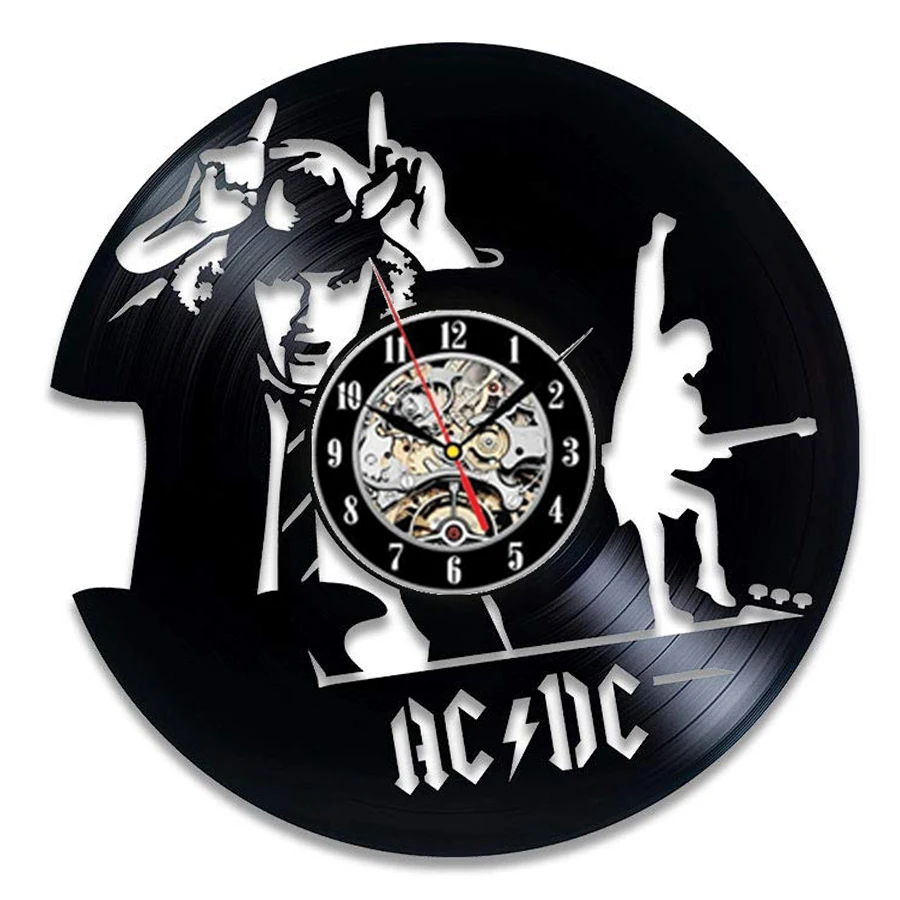 Type4 AC DC Виниловая пластинка настенные часы современный дизайн Музыка рок группа винтажные виниловые CD часы настенные часы домашний декор подарки для фанатов - Цвет: Type4