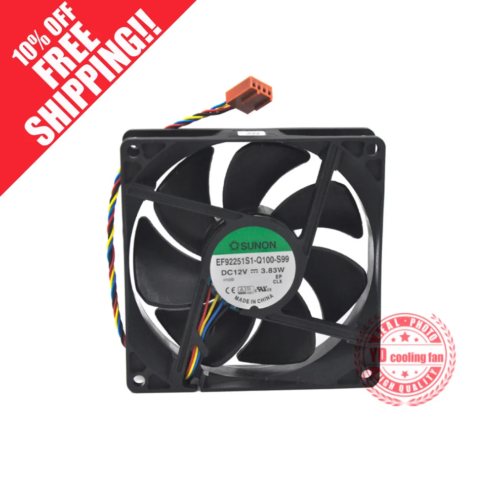 Новый SUNON 9025 9225 9 см 4 линии EF92251S1 Q100 S99 12V 3 83 Вт вентилятор охлаждения| |