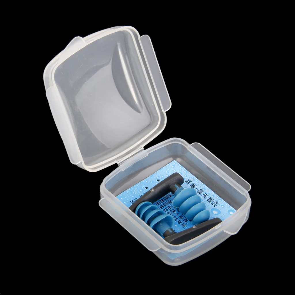 Мягкие беруши MagiDeal для плавания и дайвинга бассейна морских тренировок с чехлом