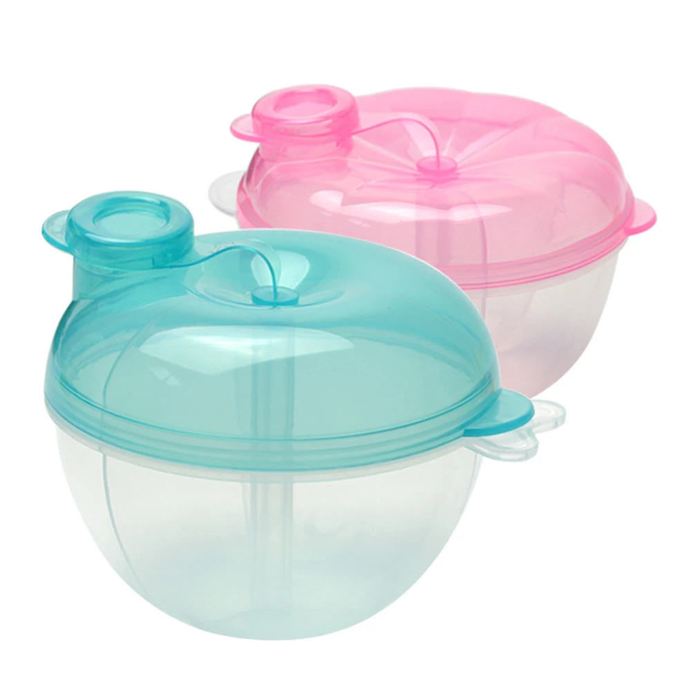 Трехслойная коробка для детского порошка трехзернистого рисового портативная