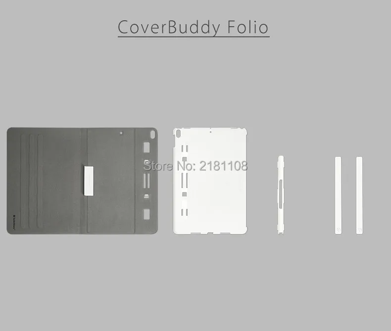 CoverBuddy Folio кожаный чехол флип чехол для iPad Pro 10,5 Apple Карандаш Держатель смарт-чехол