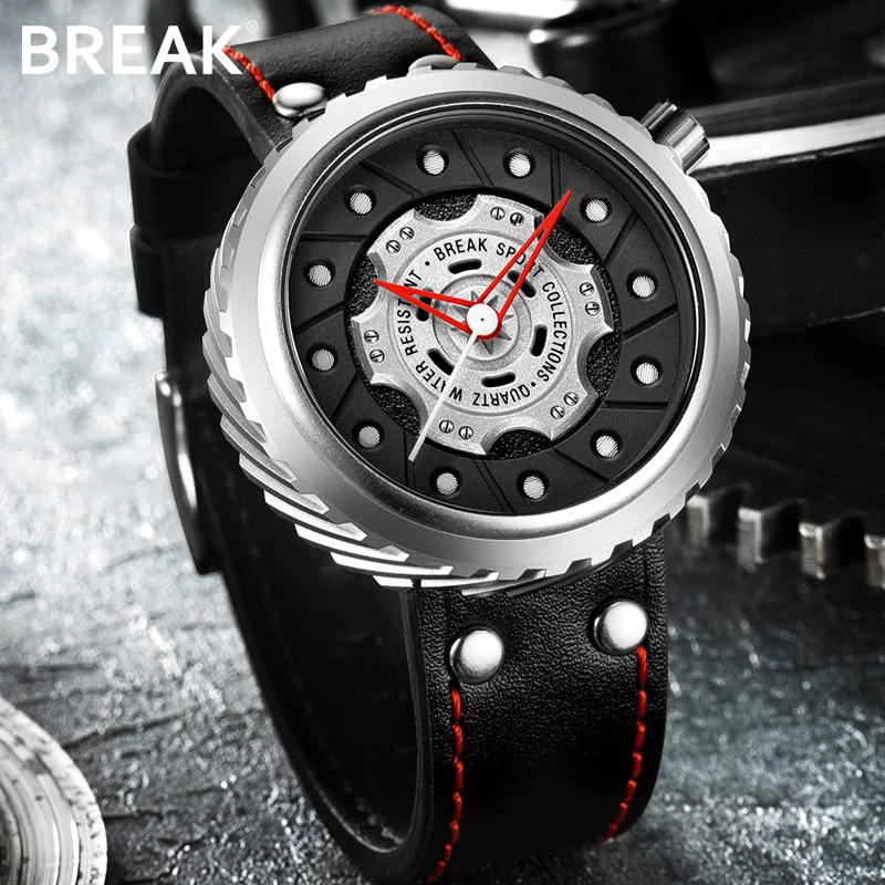 Роскошные Брендовые мужские спортивные часы BREAK Crazy Speed повседневные модные