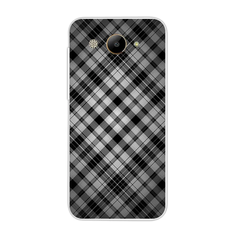 Черный матовый чехол для Huawei Y3 2017 / Y5 Lite с дизайном Kiss 5 0 дюйма MT6737M искусственная