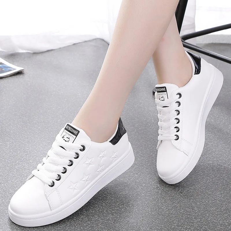 Повседневная женская обувь 2019 модные кроссовки женские белые туфли новые на