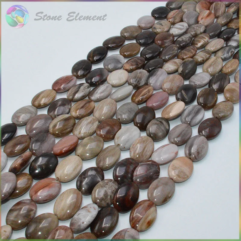 Натуральные африканские овальные бусины из драгоценного камня 13 х18 мм |