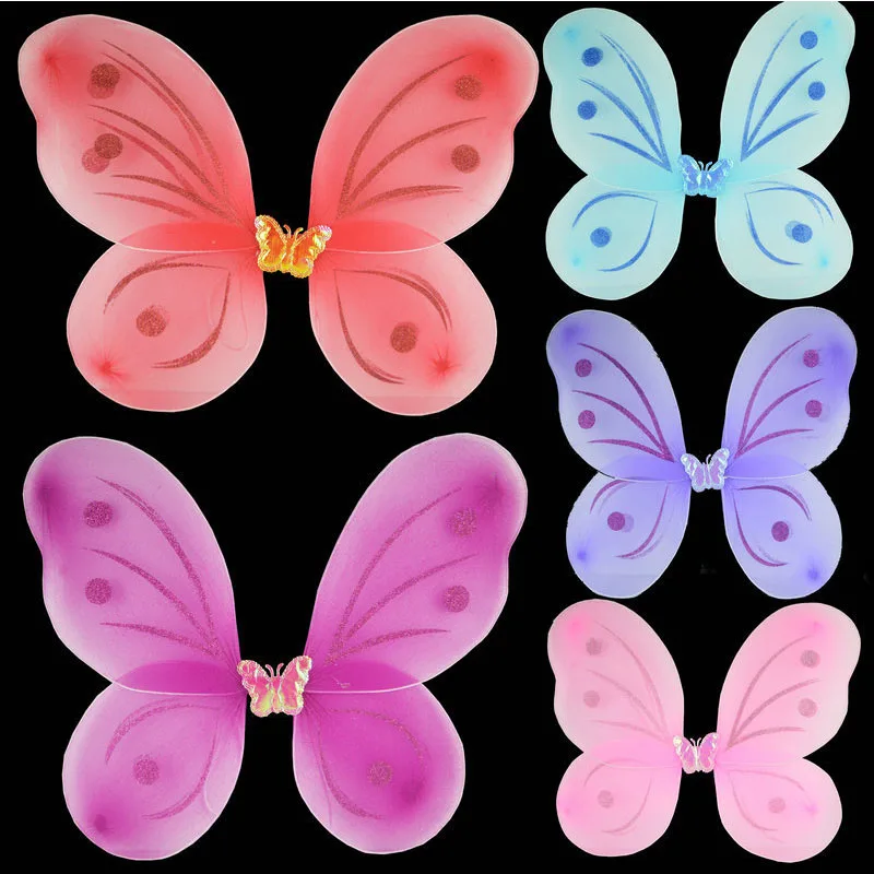 Новый Сказочный ангел крылья бабочки Детский костюм для девочек игрушка подарок