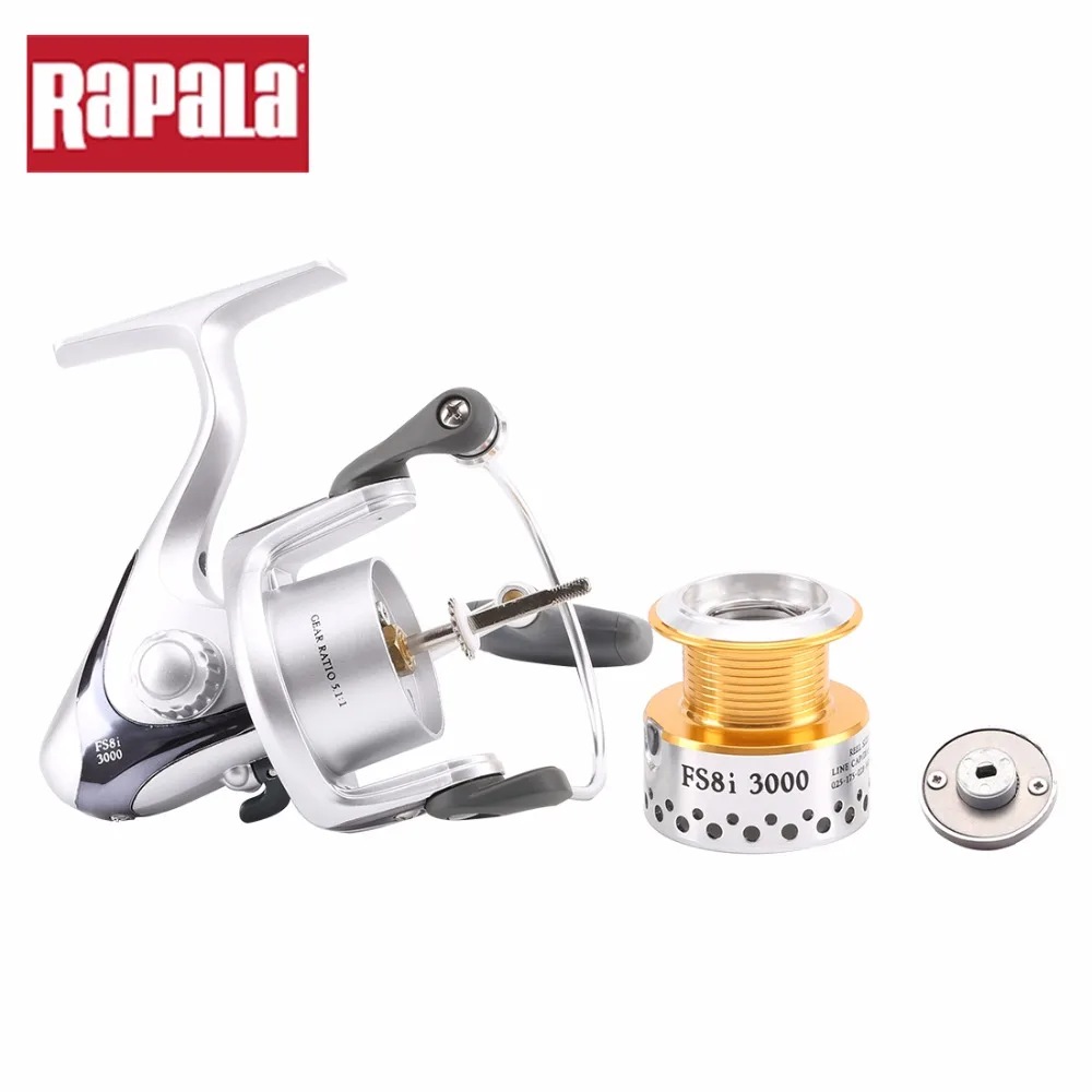 Rapala FS8i 1000 2000 3000 Спиннинг Катушка Рыбалка 8BB + 5.1 RB: 1 Оригинальные Алюминиевые