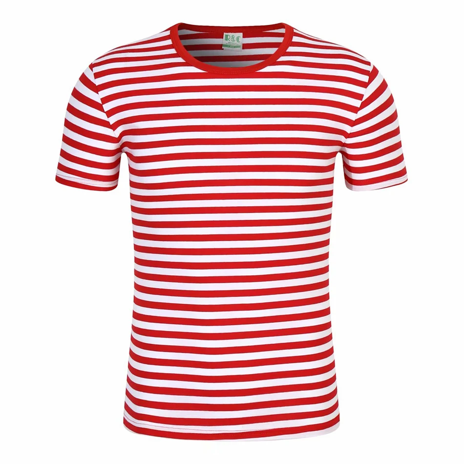 Femme sailor красочные футболки мужские и женские хлопковые полосатые летние футболки с короткими рукавами тонкие высококачественные футболки топы