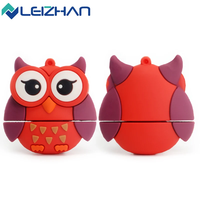 Leizhan флэш-накопитель USB 2.0 4 г Пластик usb флеш-накопитель 64 милые животные Memory Stick 32