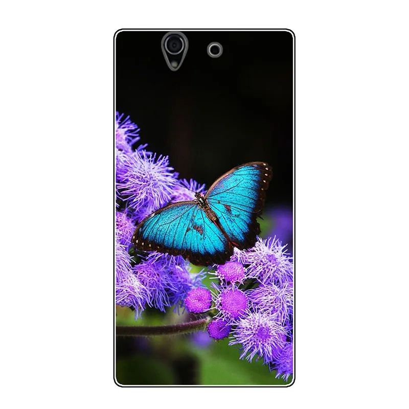 Мягкие чехлы из ТПУ для телефонов Sony Xperia Z L36h C6602 5 0 дюймов C6603 L36i Nutella фламинго сова