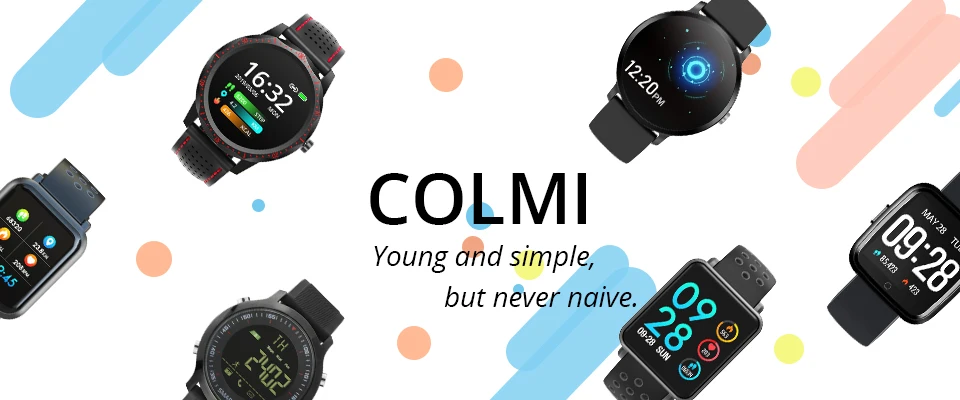 COLMI Land 1 полностью умные часы с сенсорным экраном IP68 Водонепроницаемые Bluetooth спортивные фитнес-трекер мужские умные часы для IOS Android телефон