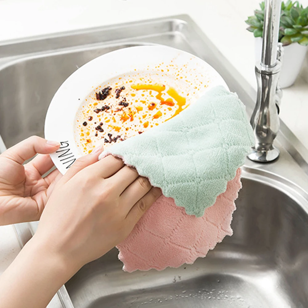 Кухонные инструменты сверхвпитывающая микрофибра кухонная ткань для посуды с