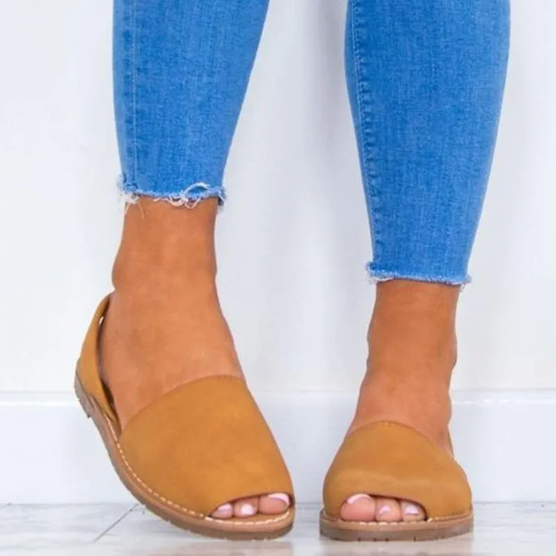 Женские босоножки повседневные льняные туфли с открытым носком Цвет Черный на