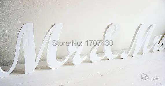 

Wedding Sign Mr & Mrs, Wooden letters table decor, Custom Wedding gift wedding decoration 12cm*40cm letters
