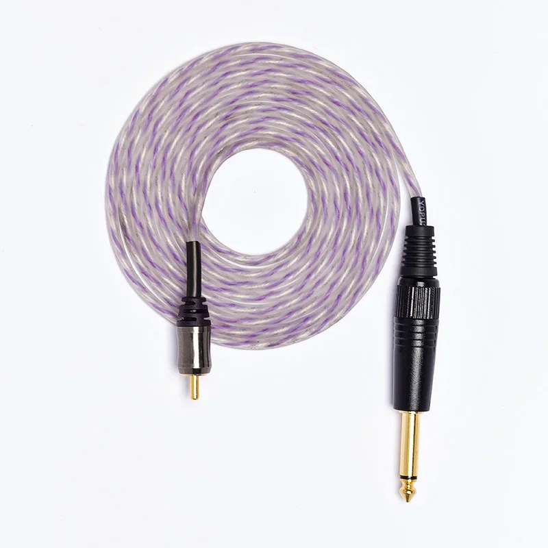 Purple Новое поступление тату зажим шнур RCA шнур резиновый силиконовый для тату машины ножной переключатель питания - Цвет: Purple