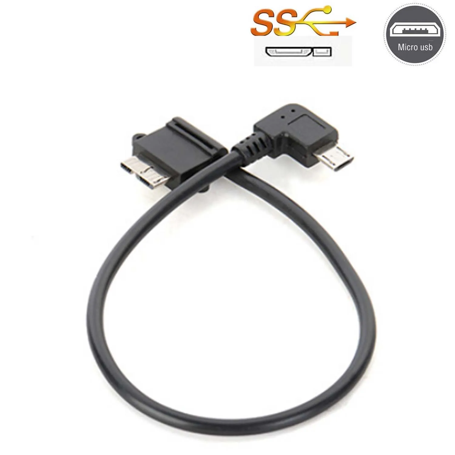 Кабель Micro usb 2 0 к USB 3 B коннектор для жесткого диска смартфона сотового телефона