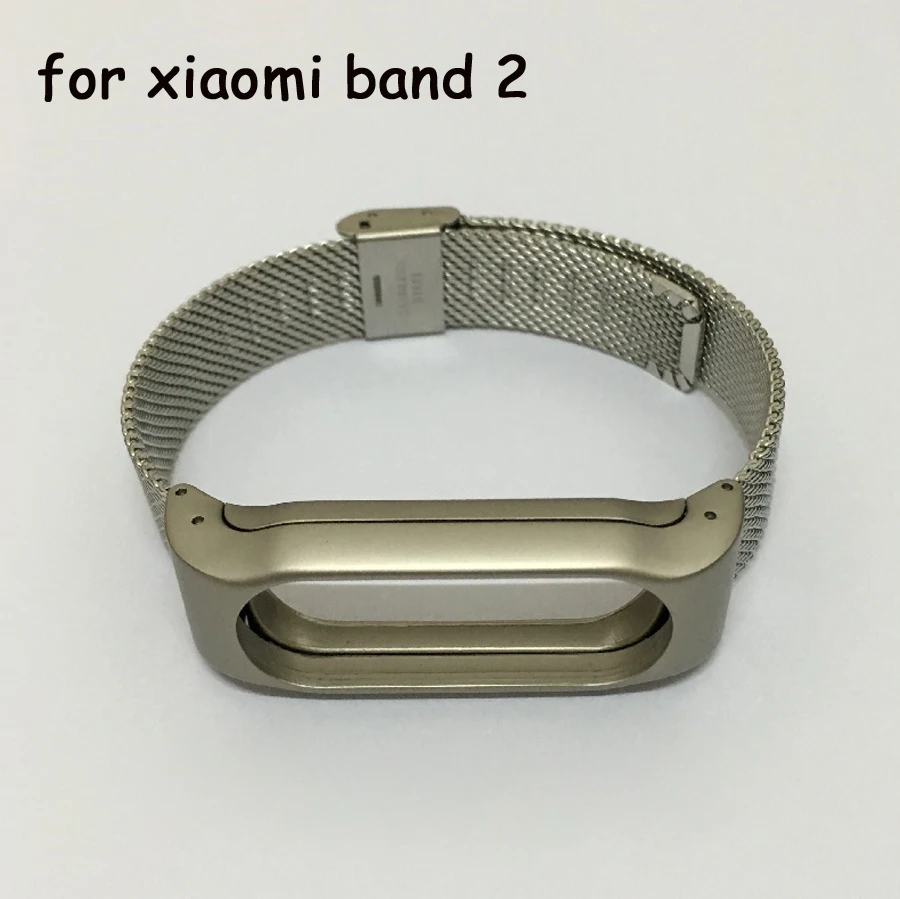 Металлический ремешок для Xiaomi Mi Band 2 браслет из нержавеющей стали без винтов