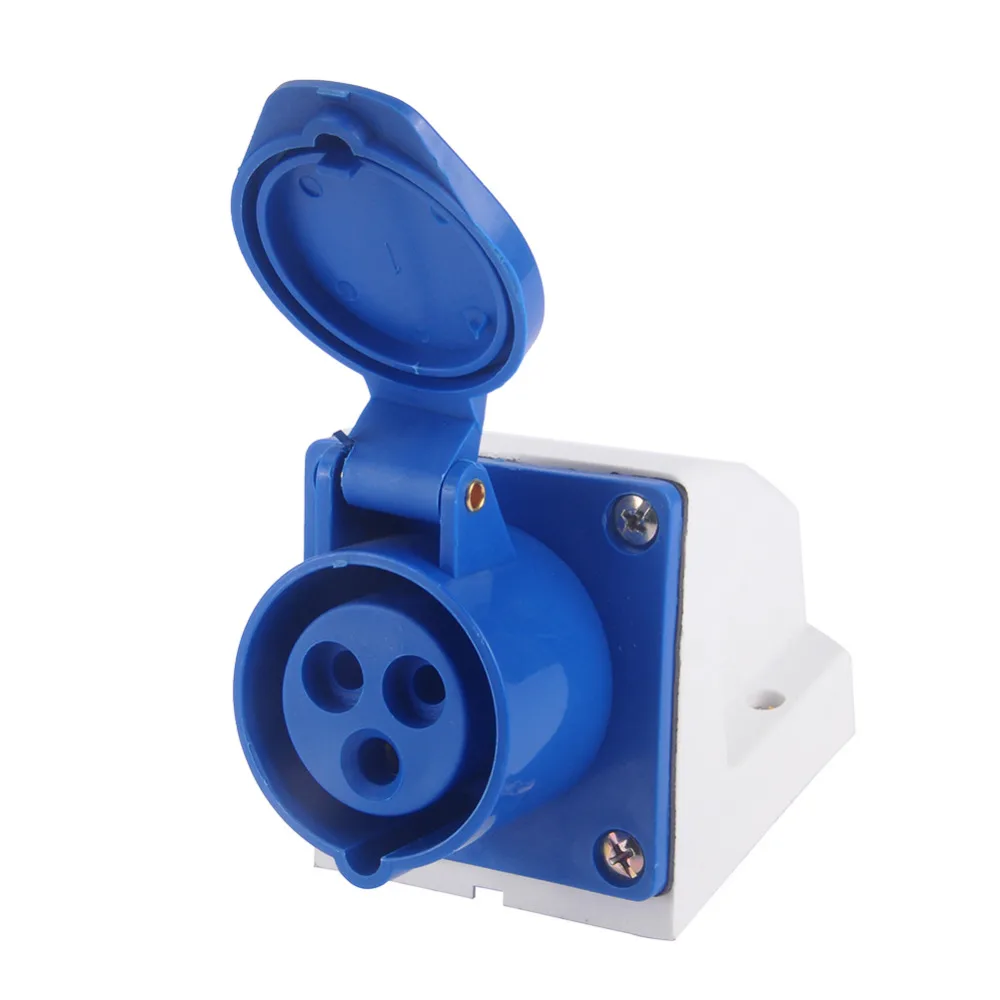 16 AMP 16A поверхностного монтажа разъем 240V 3 Pin воды погодостойкие электрические