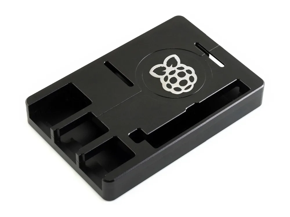Официальный Raspberry Pi черный корпус из алюминиевого сплава для Модель B +/2 B/3 + ЧПУ