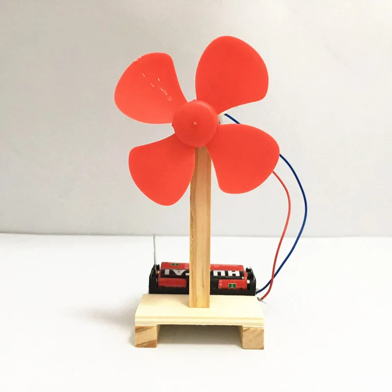Happyxuan DIY электрический вентилятор модельный Комплект Дети научный эксперимент игрушки школьный проект детский сад креативный Собранный стволовой образование