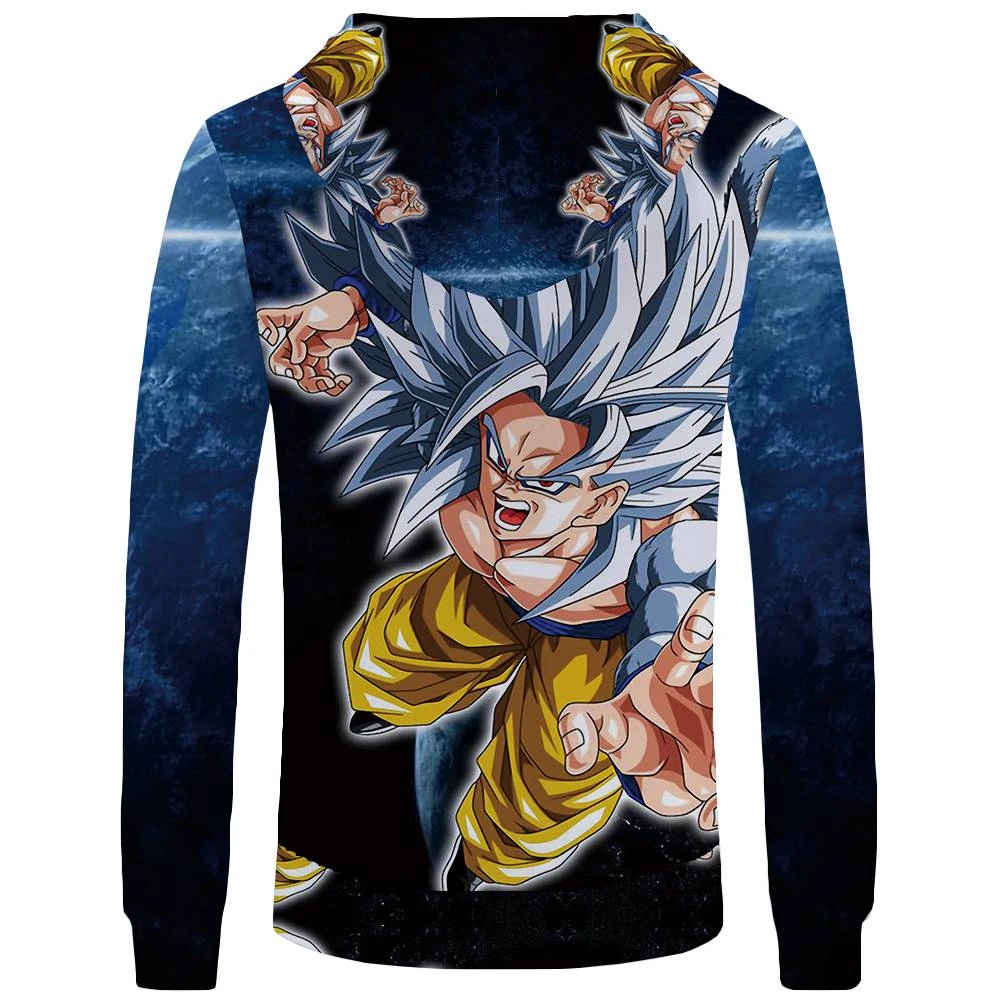 KYKU бренд Dragon Ball Z кофты Гоку Толстовка аниме карман мужская одежда 3d толстовки с