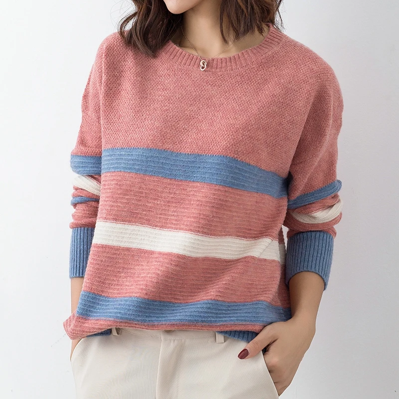 DSANNINGT Hot selling New arrival women's Sweater Wool Female round neck pullover Knit Cashmere cultivating wild | Женская одежда