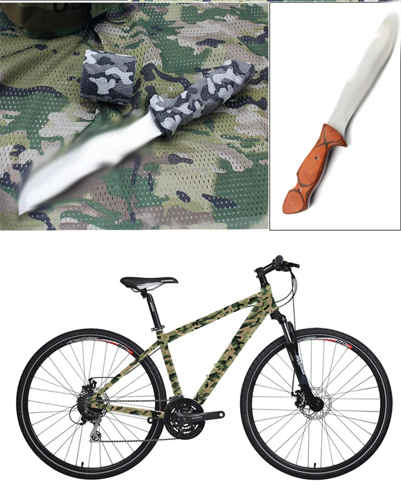 Multi-functional Camo Tape Non-woven Self-adhesive Camouflage Wrap Hunting Cycling Waterproof Non-Slip Camo Stealth Tape