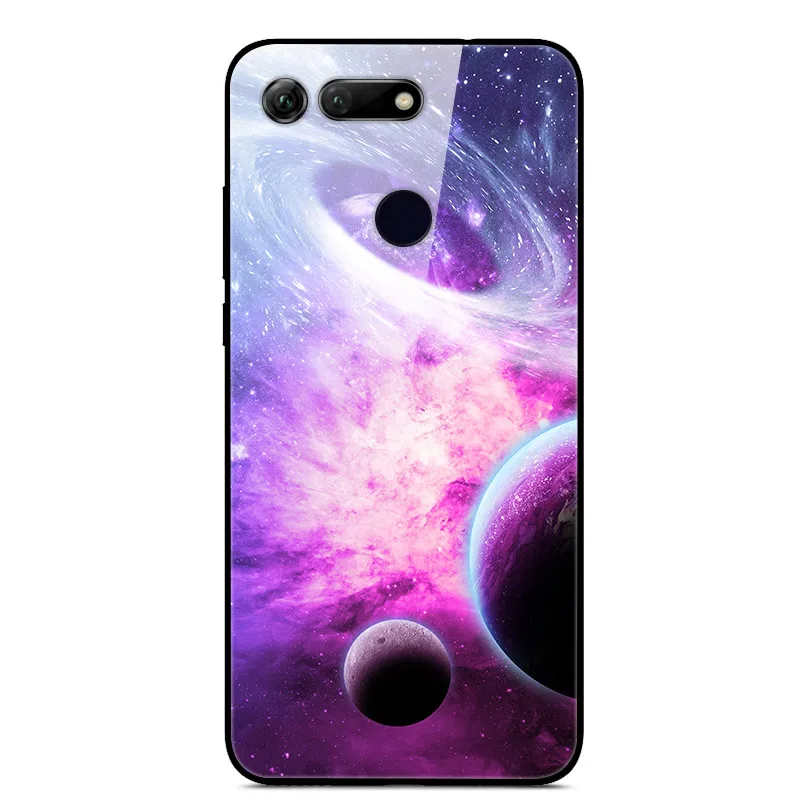 37 6,4 ''для huawei honor V20, чехол, стекло, Жесткий Чехол для Funda huawei honor View 20, чехол View 20 V 20, мягкий бампер из закаленного стекла для honor v20 - Цвет: 37