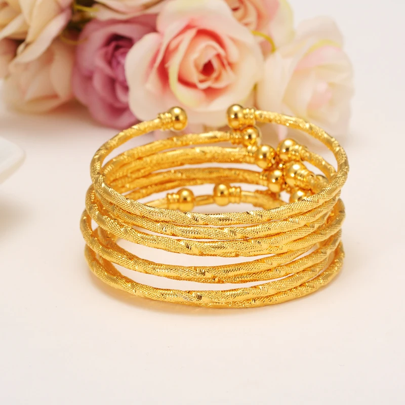 4 шт. женский браслет 24k|dubai bangles|bangles for womenethiopian bangle |